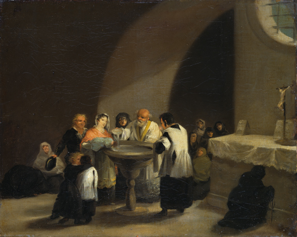 Eine Taufe de Francisco José de Goya