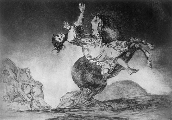 El caballo raptor de Francisco José de Goya