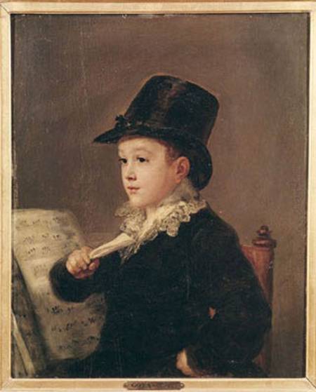 Portrait of Mariano Goya (1806-74) de Francisco José de Goya