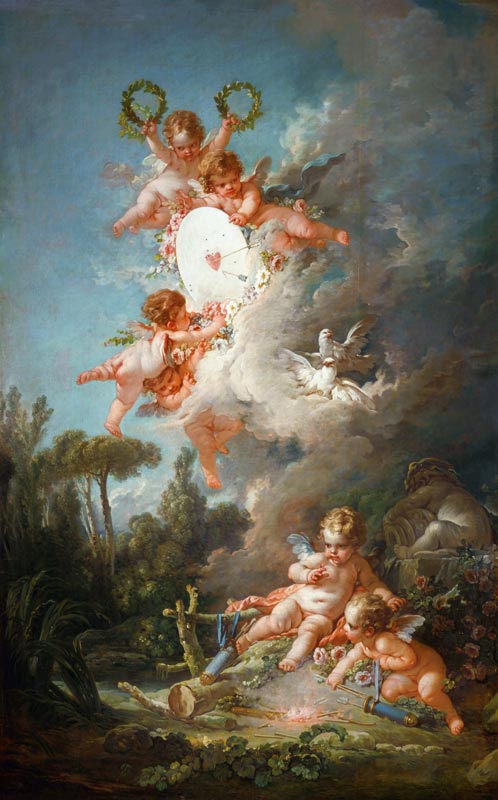 Cupid's Target, from 'Les Amours des Dieux' de François Boucher