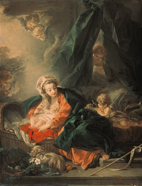 Maria mit dem Kind und dem Johannesknaben de François Boucher