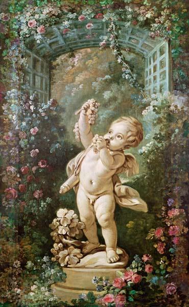 Cupid with Grapes