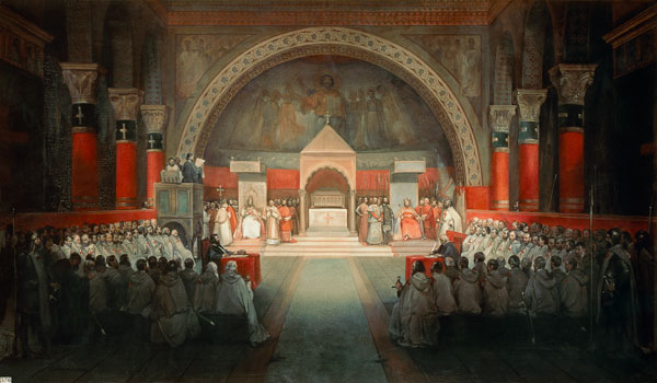 The Chapter of the Order of the Templars held at Paris, 22nd April 1147 de François Marius Granet