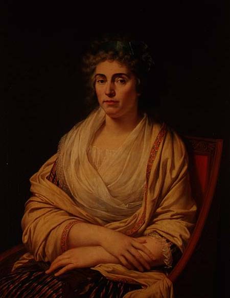 Portrait of Louise Maximiliana Caroline Countess of Albany (1752-1824) de Francois Xavier Fabre