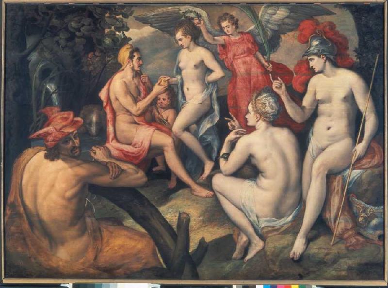 The verdict of the Paris. de Frans Floris de Vriendt