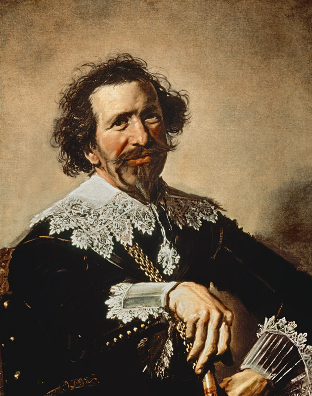 Pieter van der Broecke (1585-1641) The Man with the Cane de Frans Hals