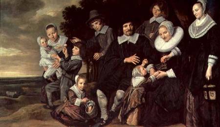 Family Group in a Landscape de Frans Hals
