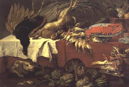 Still Life with Game and Lobster de Frans Snyders