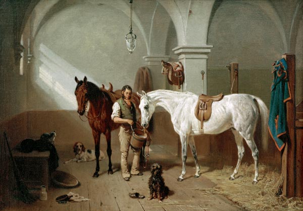 Horse Stable de Franz Adam