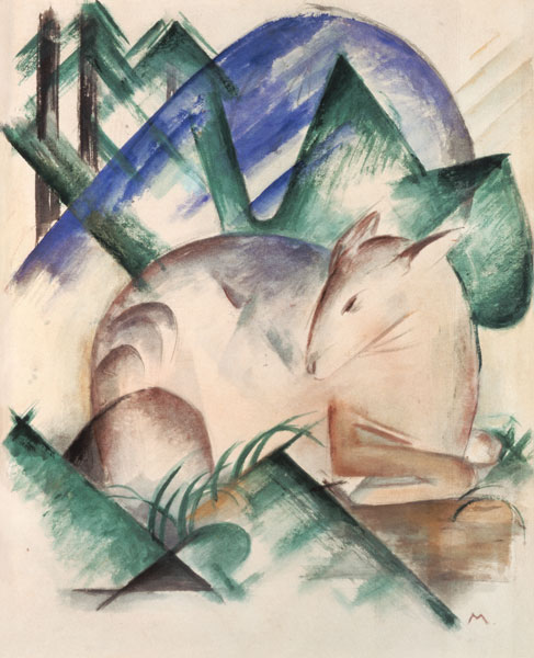 Sleeping Deer de Franz Marc