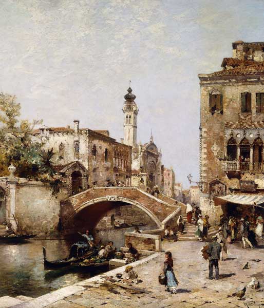 Santa Catarina Canal, Venice de Franz Richard Unterberger