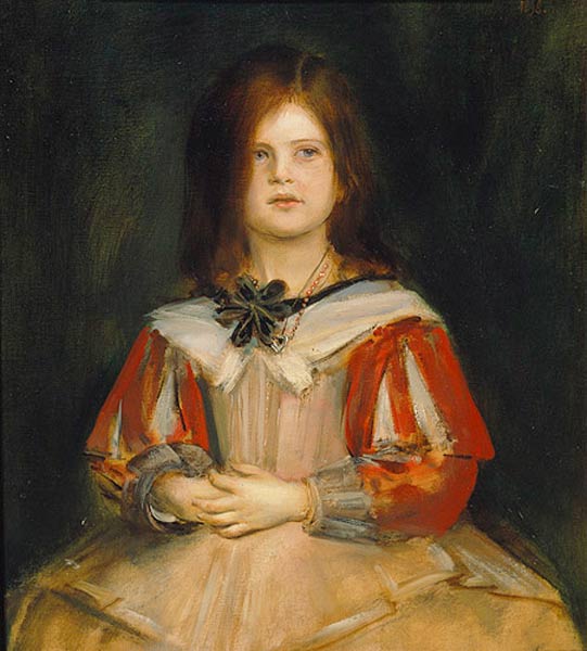 Bildnis eines jungen Mädchens (Gabriella Lenbach) de Franz von Lenbach