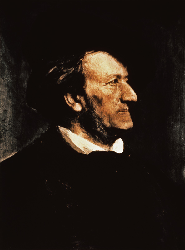 Portrait of Richard Wagner (1813-83) de Franz von Lenbach