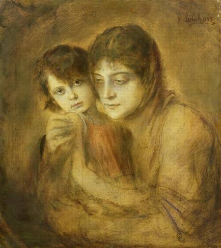 Mother and Child de Franz von Lenbach