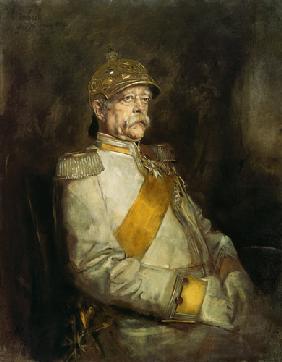 Prince Otto of Bismarck in the uniform of the on a