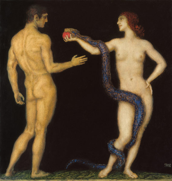 Adam und Eva de Franz von Stuck