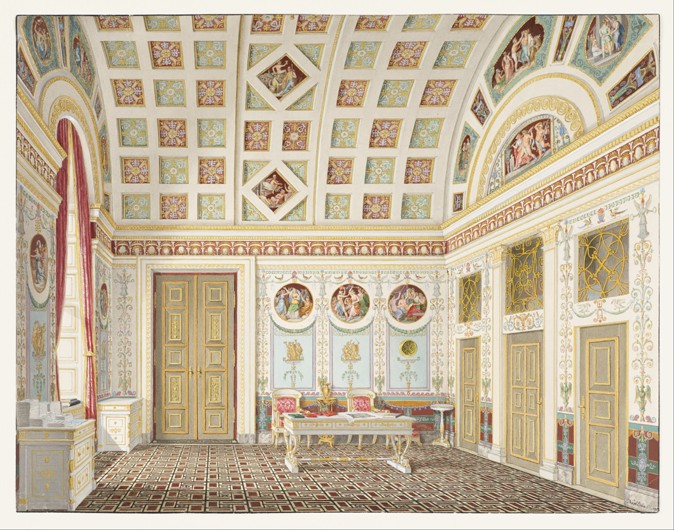The Dressing Room of King Ludwig I of Bavaria at the Munich Residence Palace de Franz Xaver Nachtmann