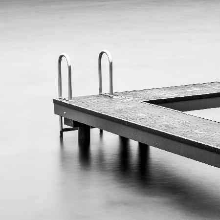 A jetty in a lake