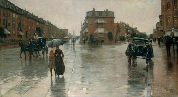 A Rainy Day in Boston de Frederick Childe Hassam