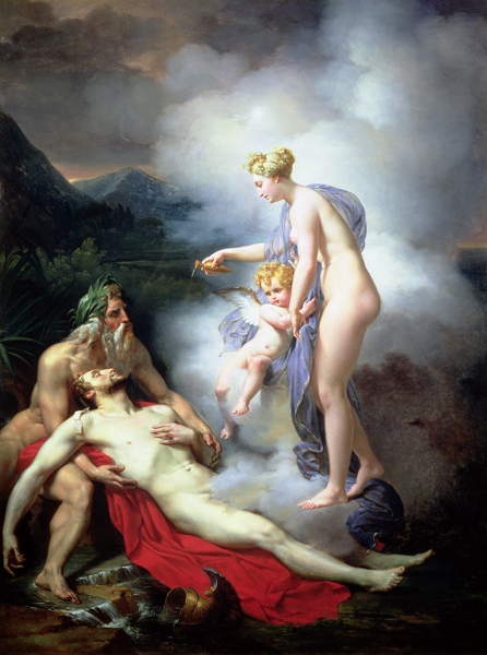 Venus heals Adonis de French School
