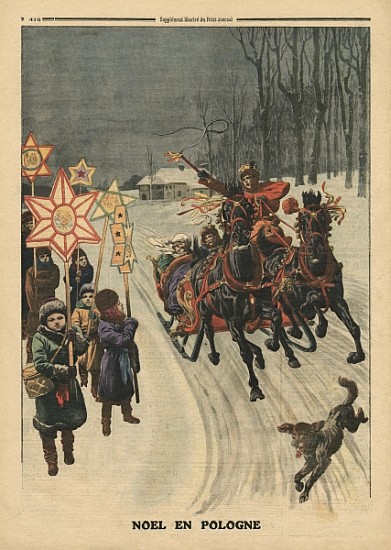 Christmas in Poland, illustration from ''Le Petit Journal'', supplement illustre, 24th December 1911 de French School