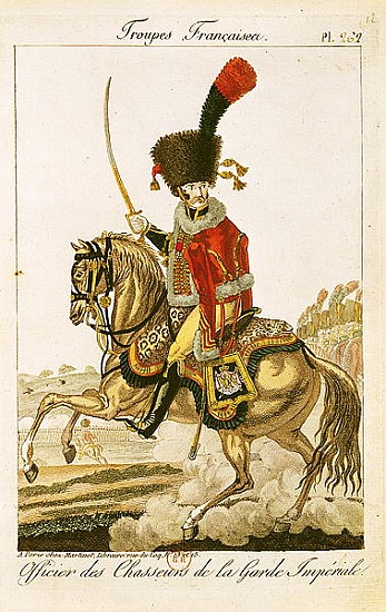 Officer of the Hussars of the Imperial Guard during the First Empire de French School