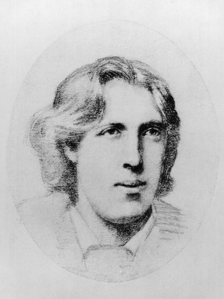 Portrait of Oscar Wilde (charcoal) de French School