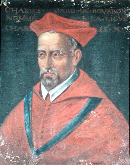 Portrait of Cardinal Charles de Bourbon (1523-90) de French School