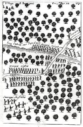 Ambush of the Iroquois, from ''Dialogue de M. le baron de Lahontan et d''un sauvage dans l''Amerique