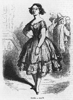 Coralie, illustration from ''Les Illusions perdues'' Honore de Balzac