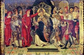 Coronation of Pope Celestine V (c.1215-96)