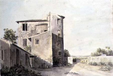 View of a Village in Southern France de French School