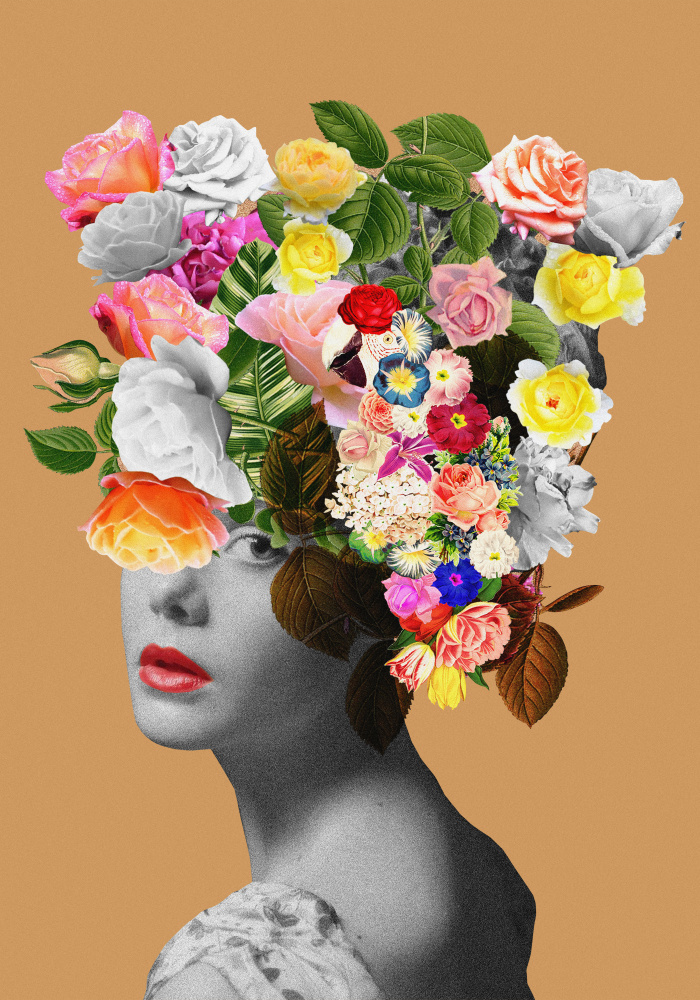 Floral portrait de Frida Floral Studio