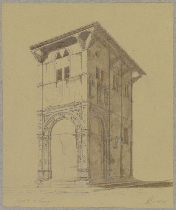 Die Loggia del Bigallo in Florenz de Friedrich Wilhelm Ludwig