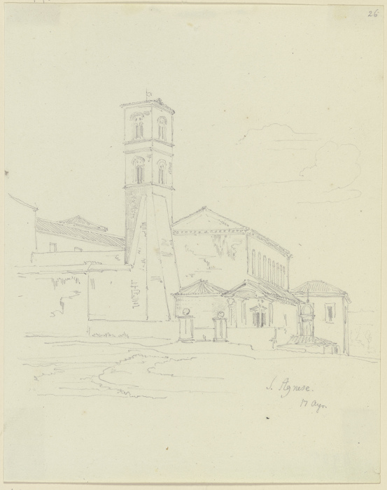 Sant’Agnese fuori le mura in Rom de Friedrich Maximilian Hessemer