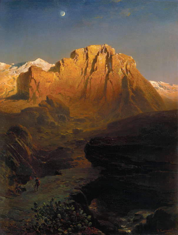 Abendglühen in the Sierra Nevada. de Fritz Bamberger