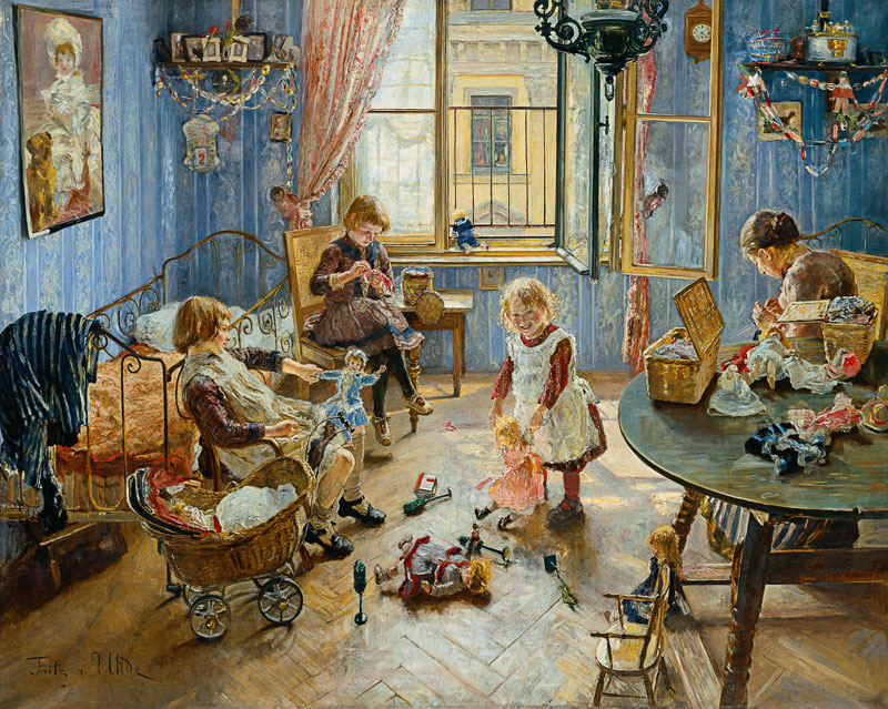 The Nursery de Fritz von Uhde