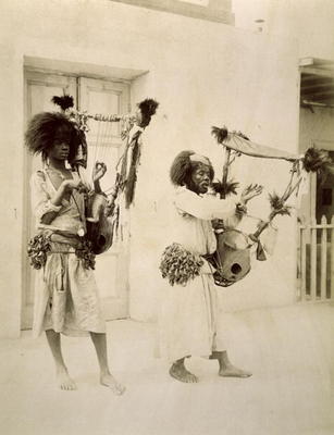 Nubian Musicians (sepia photo) de G. Lekegian