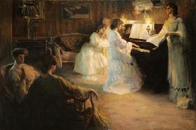 Young Girls at a Piano