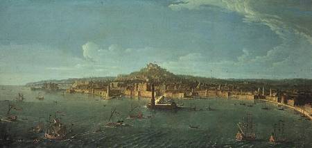 A View of Naples de Gaspar Adriaens van Wittel