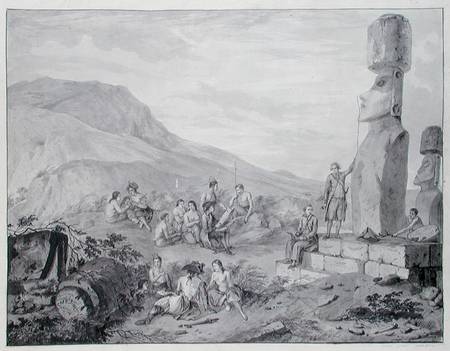 Islanders & Monuments of Easter Island de Gaspard Duche de Vancy