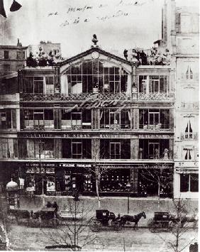 Studio of Nadar at 35 Boulevard des Capucines, Paris, c.1855 (b/w photo) 