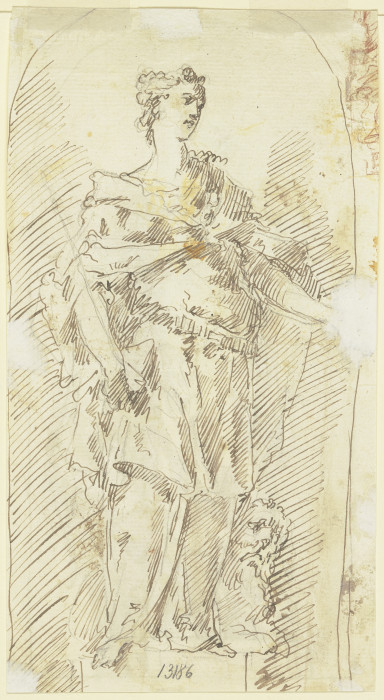 Allegorische Frauenfigur (Venezia?) de Gaspare Diziani