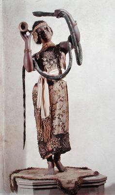 Automaton of a Snake-Charmer, c.1902 (mixed media)