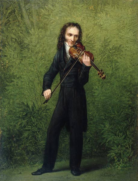 The violinist Nicolo Paganini de Georg Friedrich Kersting