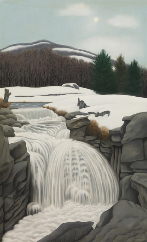 Brook in the Mountains, 1945 (oil on canvas) de George Copeland Ault