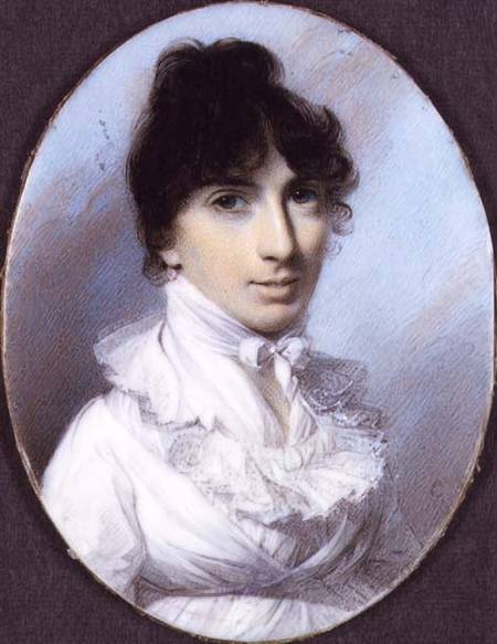 Miniature of Miss Anne Seton de George Engleheart