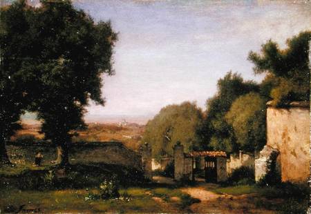 The Gate at Albano de George Inness