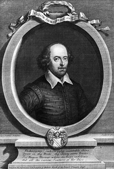 Portrait of William Shakespeare (1564-1616) 1719 de George Vertue