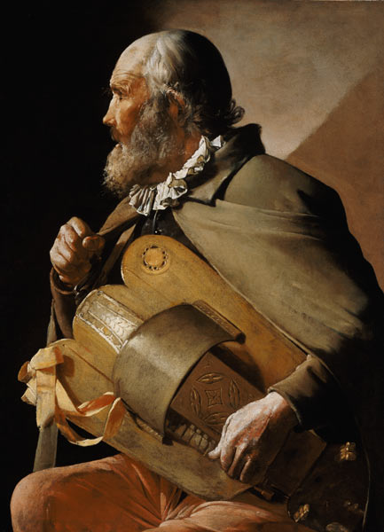 The Blind Hurdy Gurdy Player de Georges de La Tour